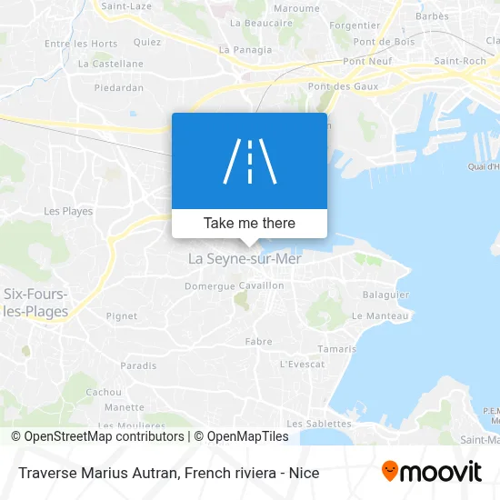 Traverse Marius Autran map