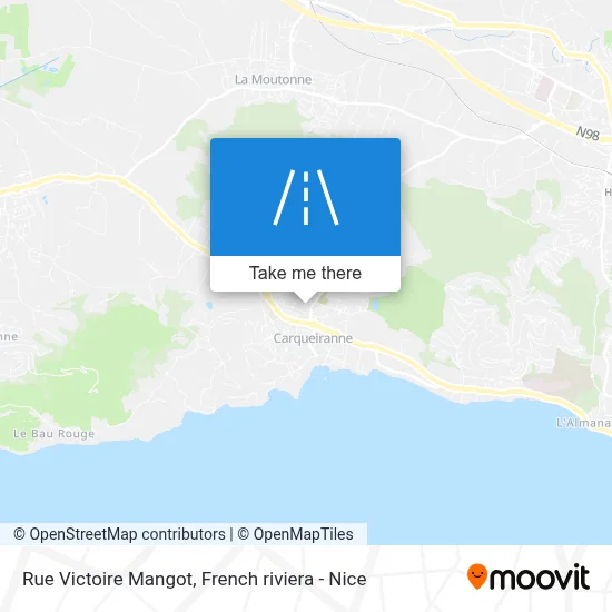 Mapa Rue Victoire Mangot