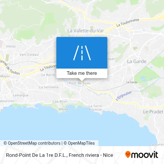 Rond-Point De La 1re D.F.L. map