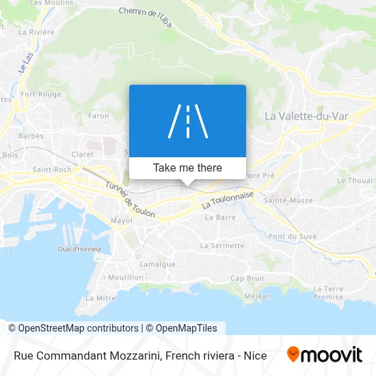 Rue Commandant Mozzarini map