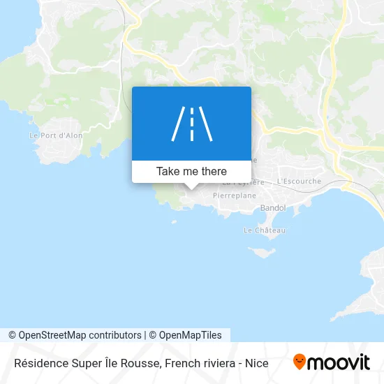Résidence Super Île Rousse map
