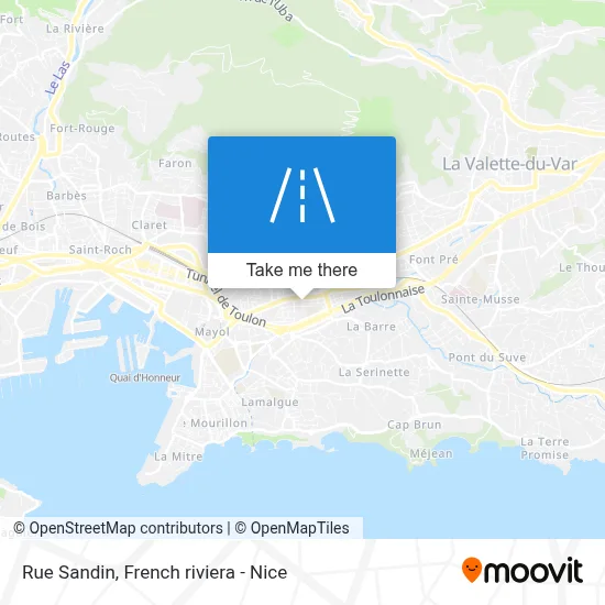 Mapa Rue Sandin