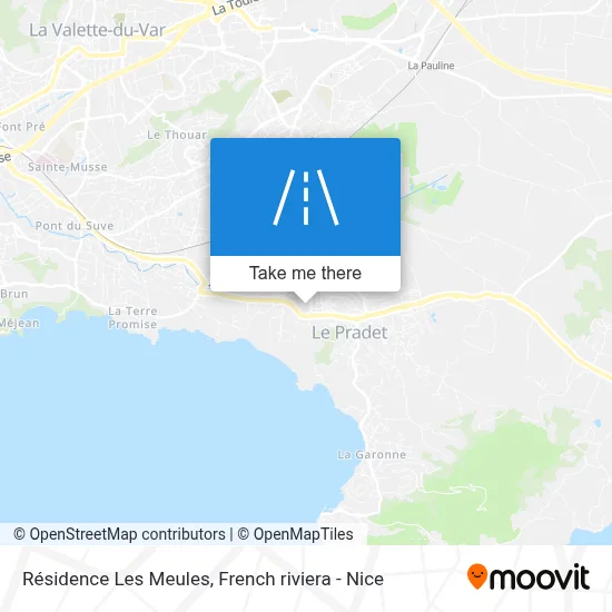 Résidence Les Meules map