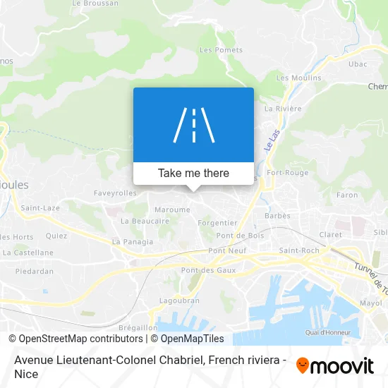 Avenue Lieutenant-Colonel Chabriel map