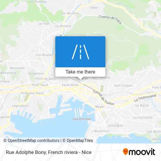 Mapa Rue Adolphe Bony