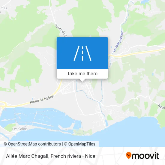 Allée Marc Chagall map