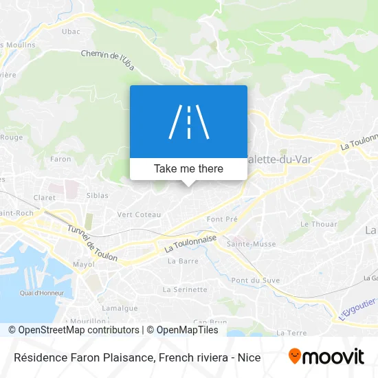 Résidence Faron Plaisance map