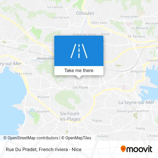 Rue Du Pradet map