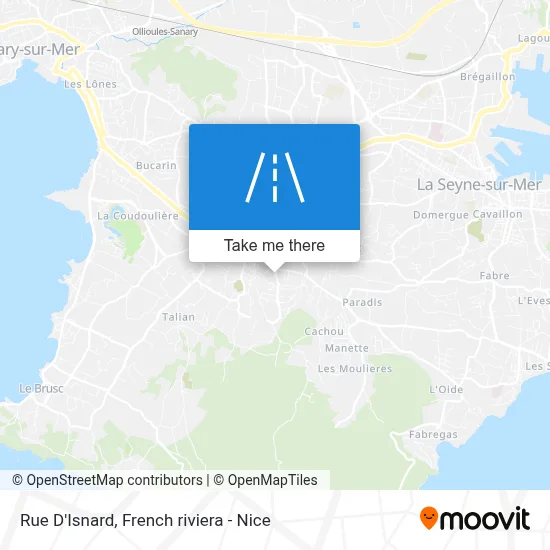 Rue D'Isnard map