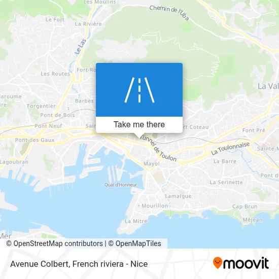 Avenue Colbert map