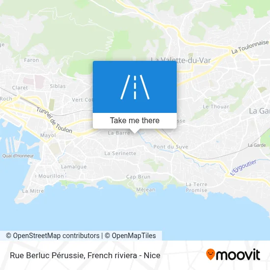 Rue Berluc Pérussie map