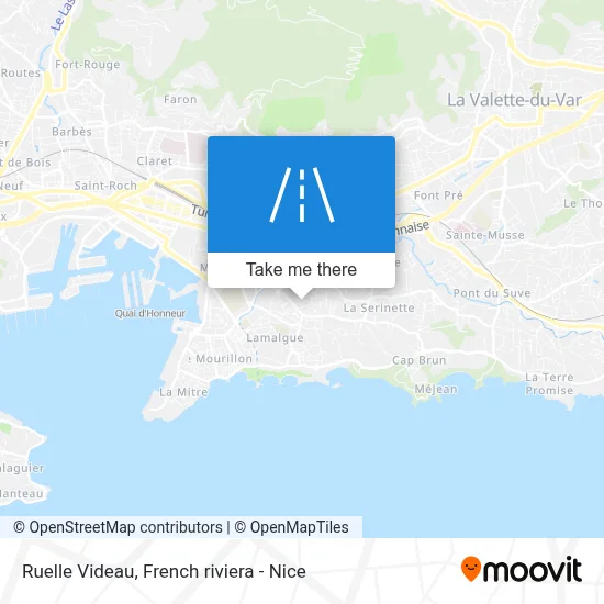 Mapa Ruelle Videau