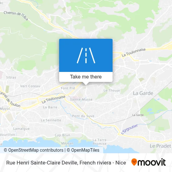 Rue Henri Sainte-Claire Deville map