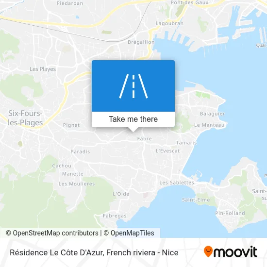 Résidence Le Côte D'Azur map