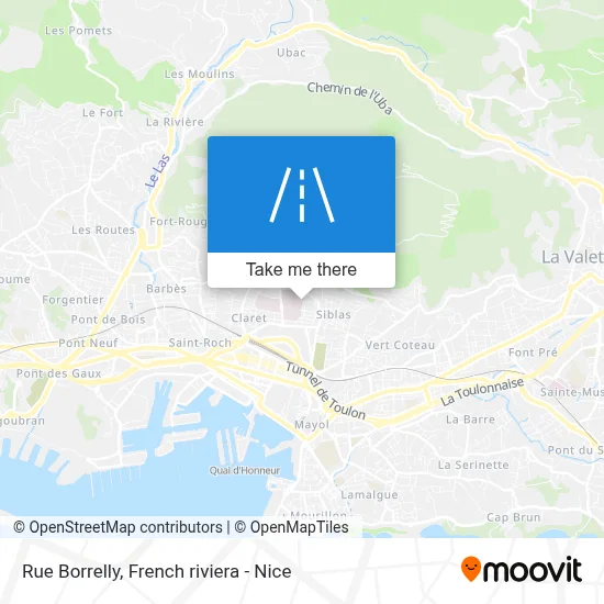 Rue Borrelly map