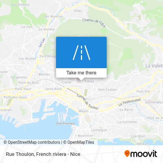 Rue Thoulon map