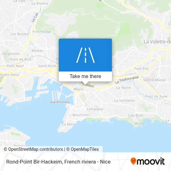 Mapa Rond-Point Bir-Hackeim