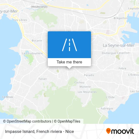 Impasse Isnard map