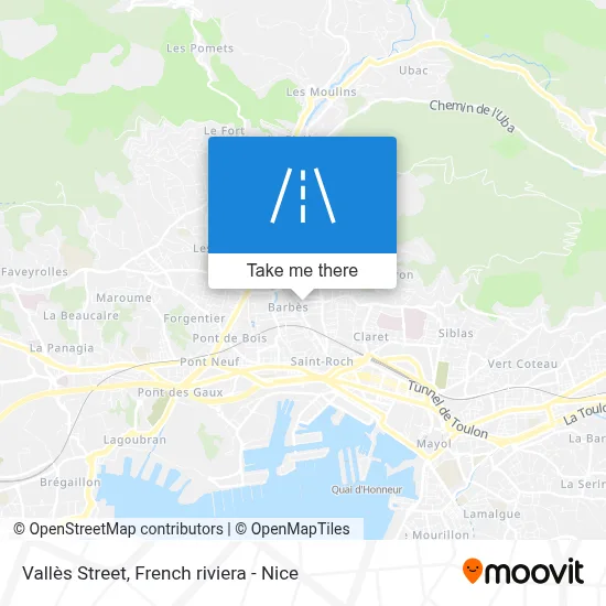 Rue Vallès map