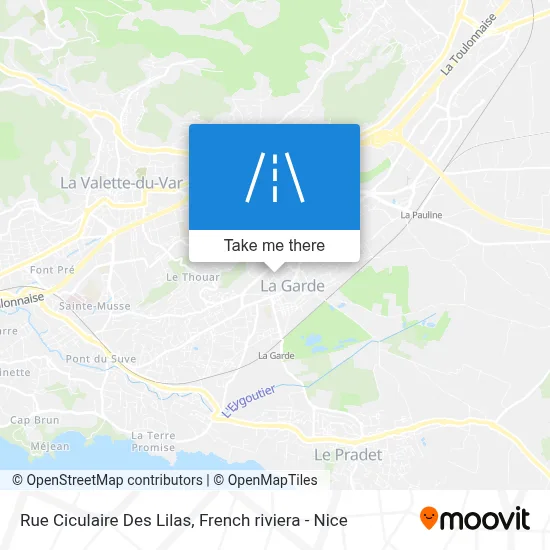 Rue Ciculaire Des Lilas map