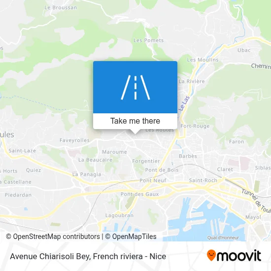 Avenue Chiarisoli Bey map