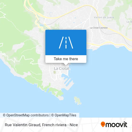 Mapa Rue Valentin Giraud