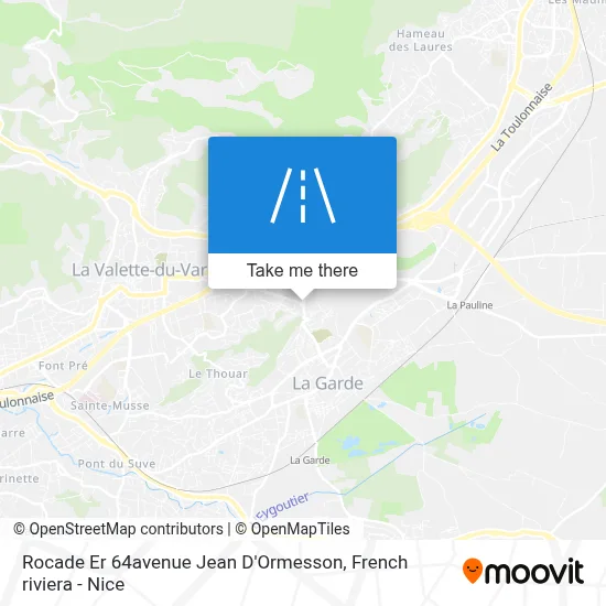 Rocade Er 64avenue Jean D'Ormesson map