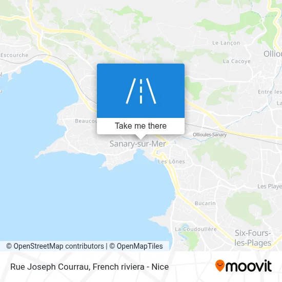 Mapa Rue Joseph Courrau