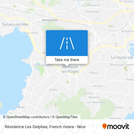 Résidence Les Delphes map
