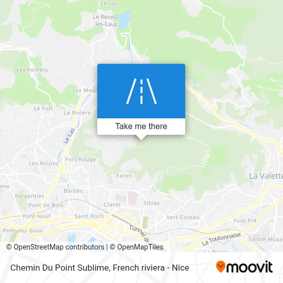 Chemin Du Point Sublime map