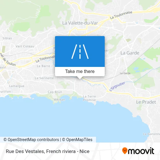 Rue Des Vestales map
