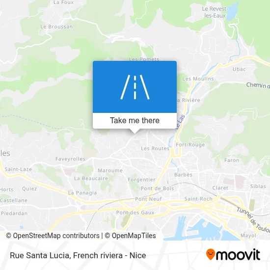 Mapa Rue Santa Lucia