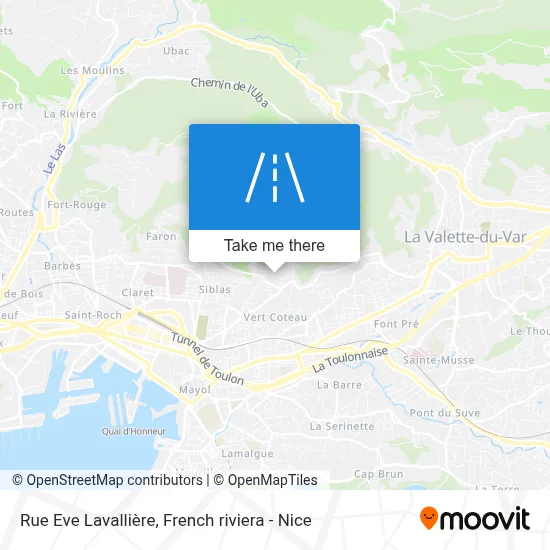 Rue Eve Lavallière map
