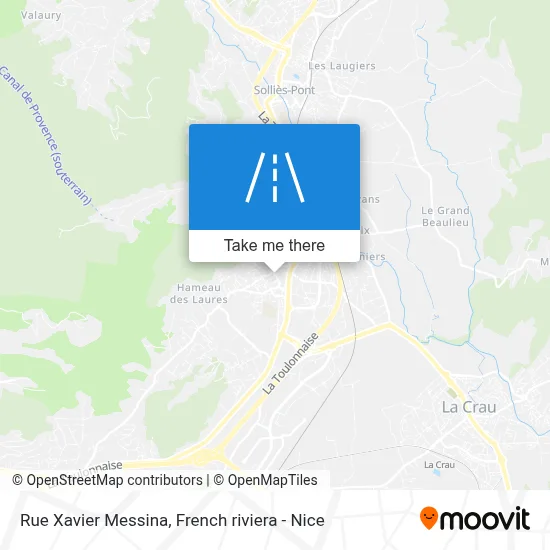 Mapa Rue Xavier Messina