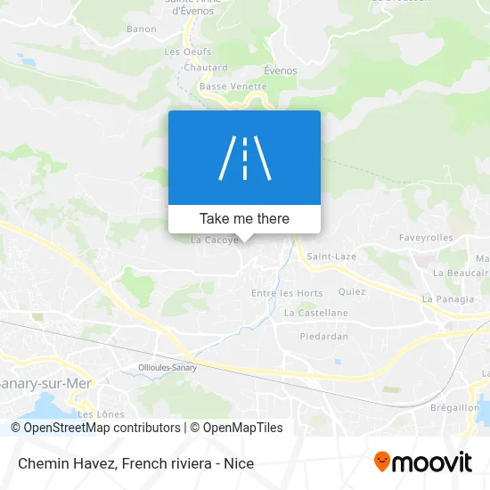 Chemin Havez map