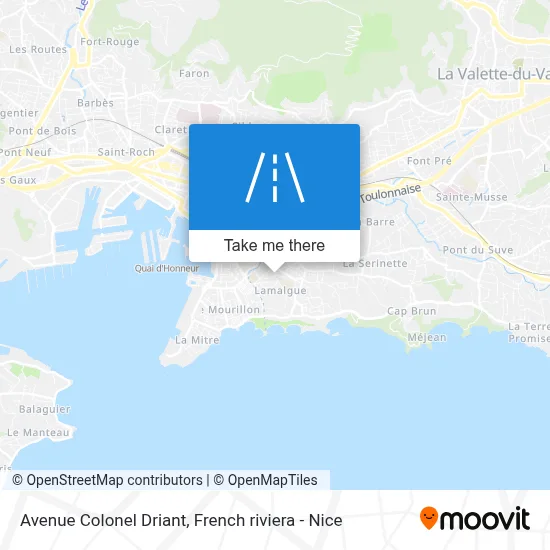 Avenue Colonel Driant map