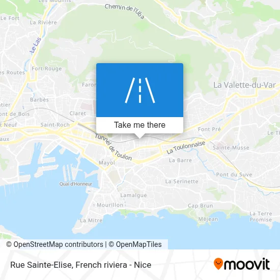 Mapa Rue Sainte-Elise