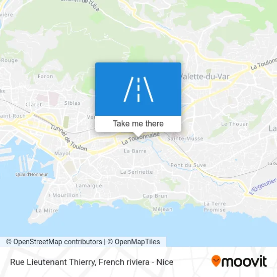 Mapa Rue Lieutenant Thierry