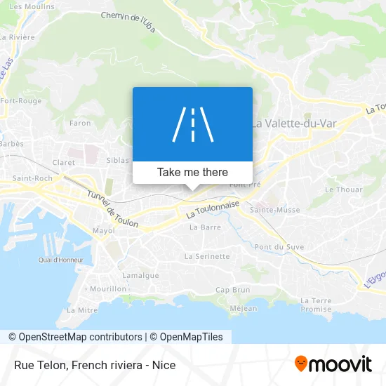 Mapa Rue Telon
