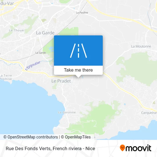 Rue Des Fonds Verts map