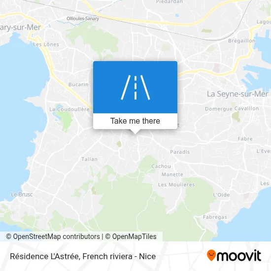Résidence L'Astrée map