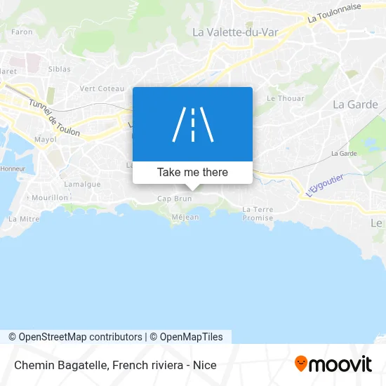 Chemin Bagatelle map