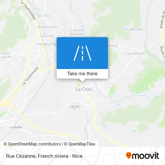 Rue Cézanne map