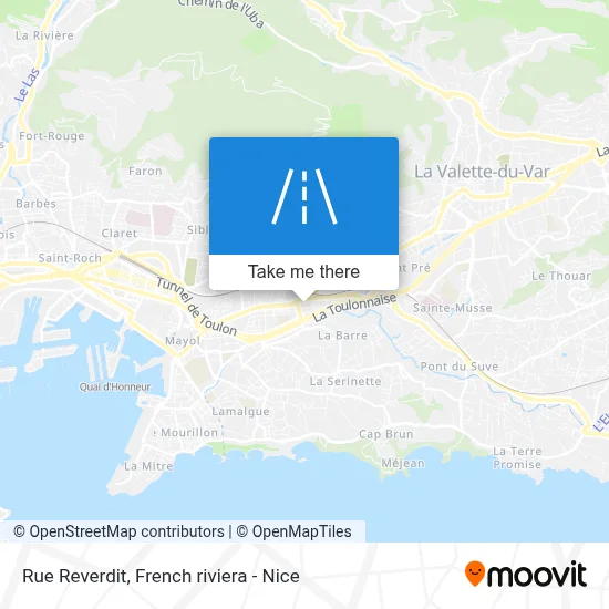 Mapa Rue Reverdit