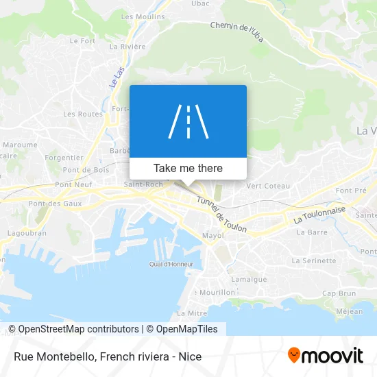 Rue Montebello map