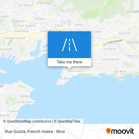 Rue Gozza map
