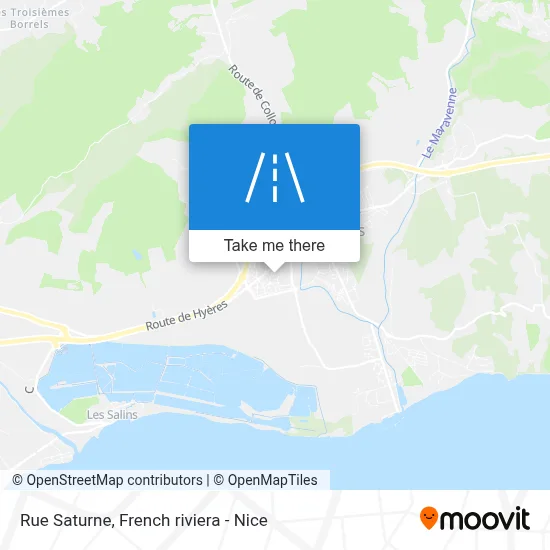 Rue Saturne map