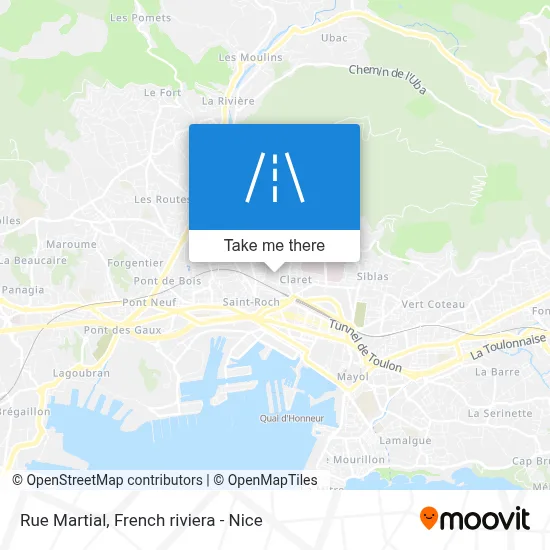 Mapa Rue Martial