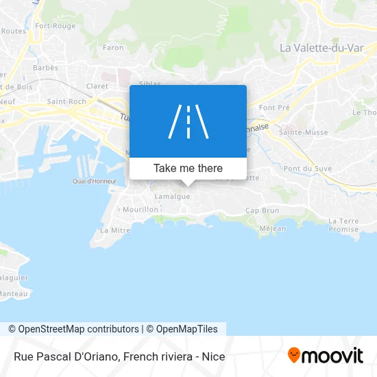 Mapa Rue Pascal D'Oriano