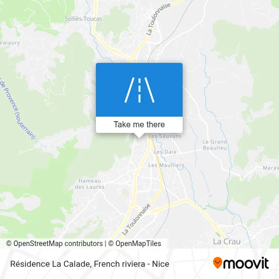 Résidence La Calade map